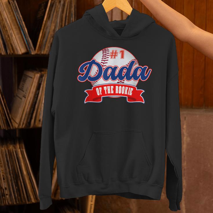 Dada Rookie Of Year 1st Birthday Baseball Theme Matching Unisex Hoodie