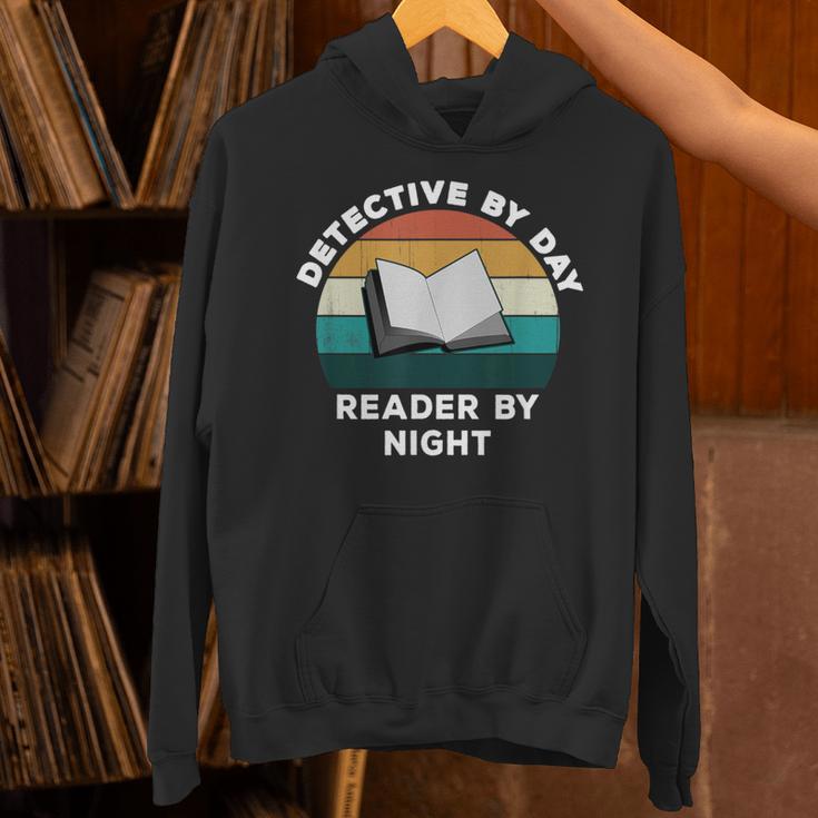 Detective By Day Reader By Night Cool Crime Book Lover Unisex Hoodie