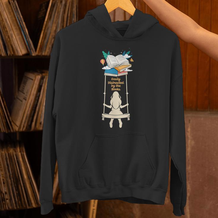 Distracted By Books Reading Reader Literature Library Author Unisex Hoodie