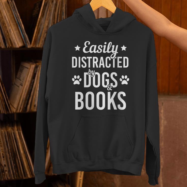 Dog Lover Book Lover Reading Books And Dogs Dog Unisex Hoodie