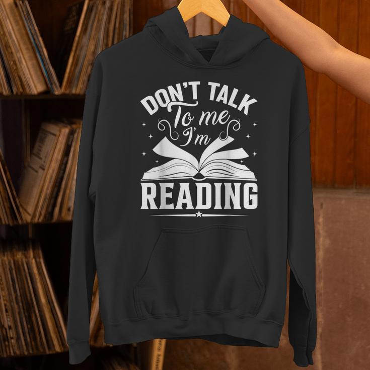Don't Talk To Me I'm Reading Book Nerd Shirt Book Lover Unisex Hoodie