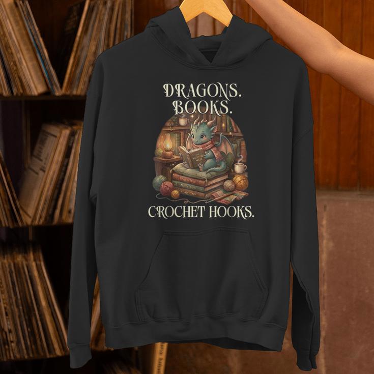 Dragons Books Crochet Hooks Unisex Hoodie