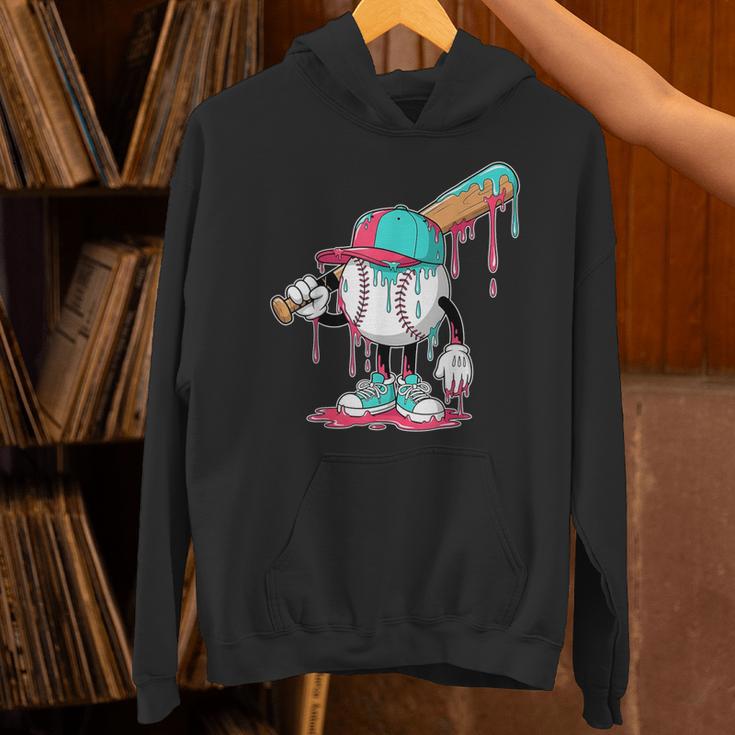 Drip Baseball For Boys Ice Cream Drip Youth Boys Sprinkles Unisex Hoodie