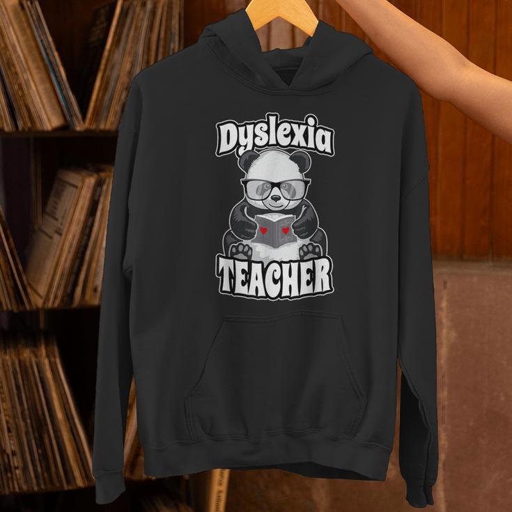 Dyslexia Teacher Therapist Dyslexic Therapy Panda Book Heart Unisex Hoodie Dyslexia Teacher Therapist Dyslexic Therapy Panda Book Heart Unisex Hoodie