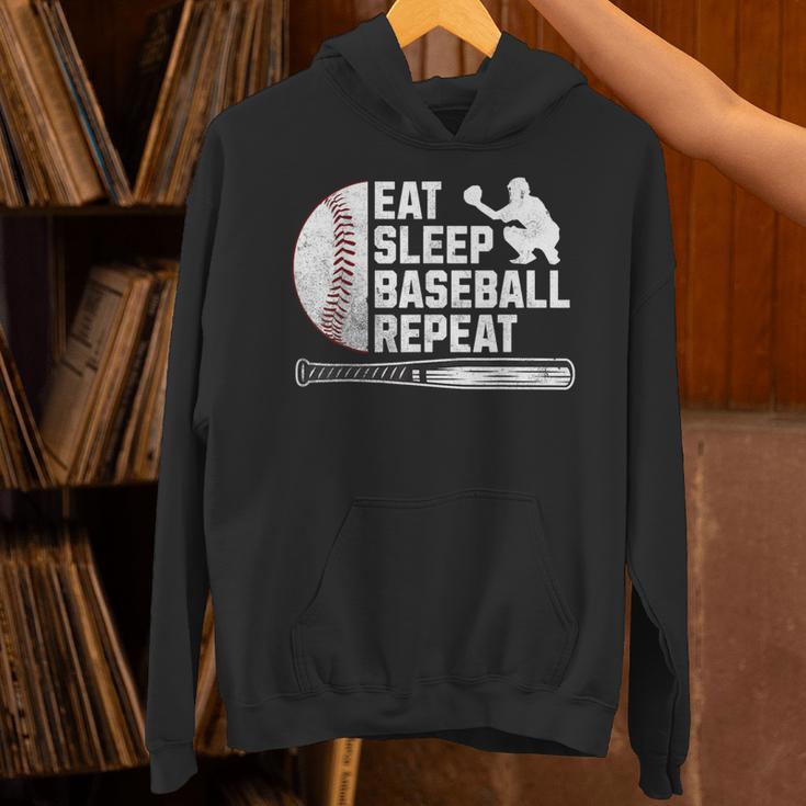 Eat Sleep Baseball Repeat Baseball Player Men Boys Unisex Hoodie Eat Sleep Baseball Repeat Baseball Player Men Boys Unisex Hoodie