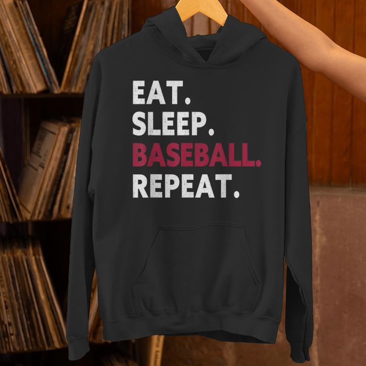 Eat Sleep Baseball Repeat Baseball Player Unisex Hoodie