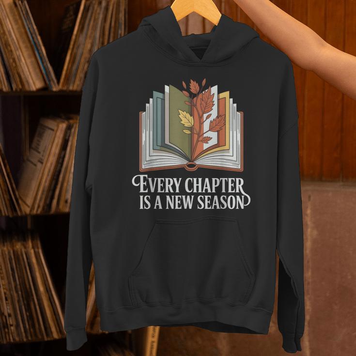 Every Chapter Is A New Season Autumn Book Lover Unisex Hoodie