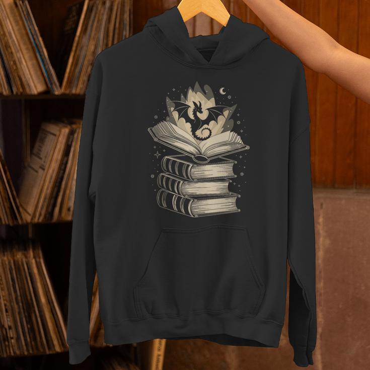 Fantasy Dragon & Books Magical Reader Unisex Hoodie