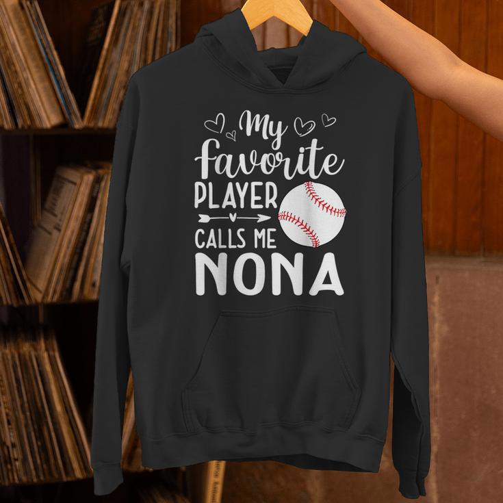 My Favorite Player Calls Me Nona Baseball Player Unisex Hoodie My Favorite Player Calls Me Nona Baseball Player Unisex Hoodie