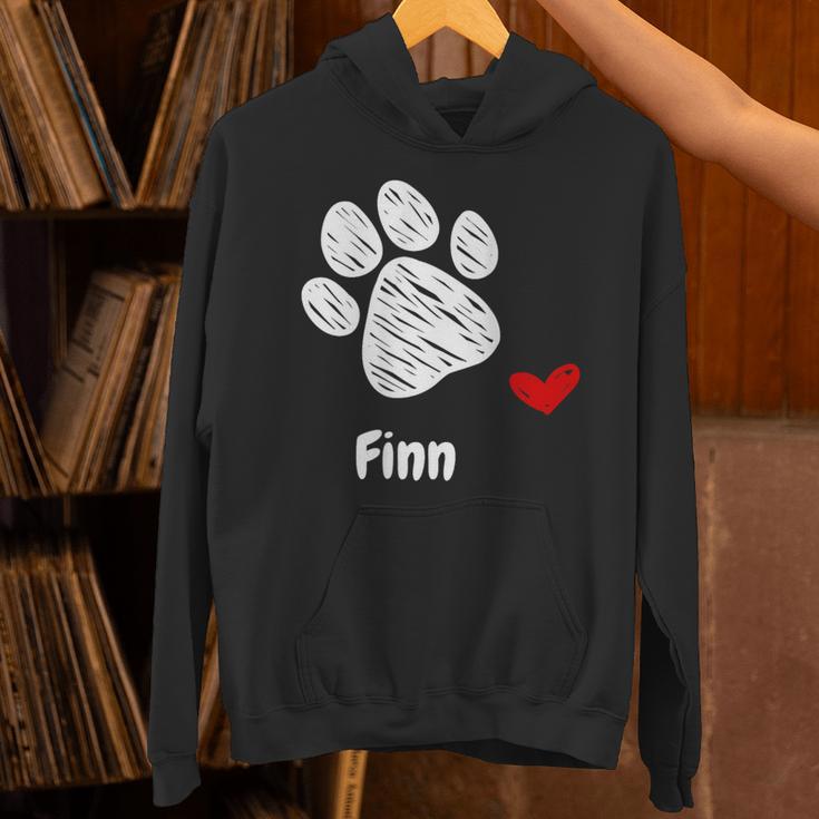 Finn Dog Paw Best Puppy Dog Finn Dog Lover パーカー