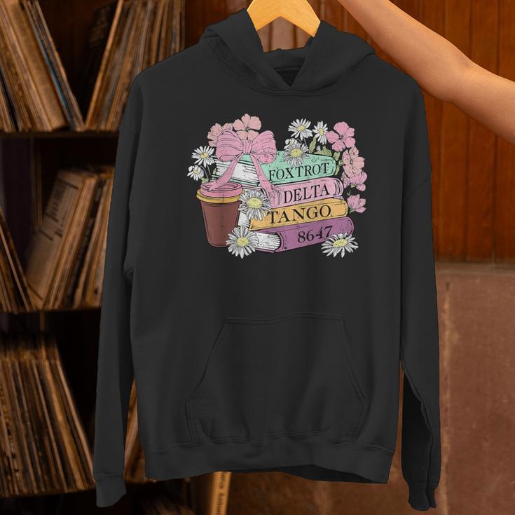 Floral Book Foxtrot Delta Tango 8647 Unisex Hoodie Floral Book Foxtrot Delta Tango 8647 Unisex Hoodie