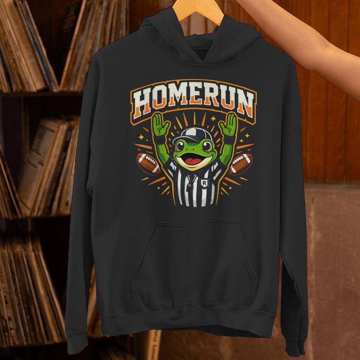 Football Referee Touchdown Baseball Homerun Frog Unisex Hoodie Football Referee Touchdown Baseball Homerun Frog Unisex Hoodie