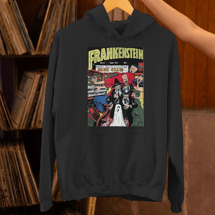 Frankenstein Halloween Horror Vintage Comic Book Retro Unisex Hoodie