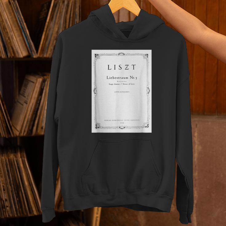 Franz Liszt Dream Of Love Vintage Book Cover Unisex Hoodie Franz Liszt Dream Of Love Vintage Book Cover Unisex Hoodie