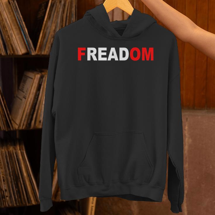 FREADOM T-Shirt For Book Lovers Bookworms Unisex Hoodie FREADOM T-Shirt For Book Lovers Bookworms Unisex Hoodie