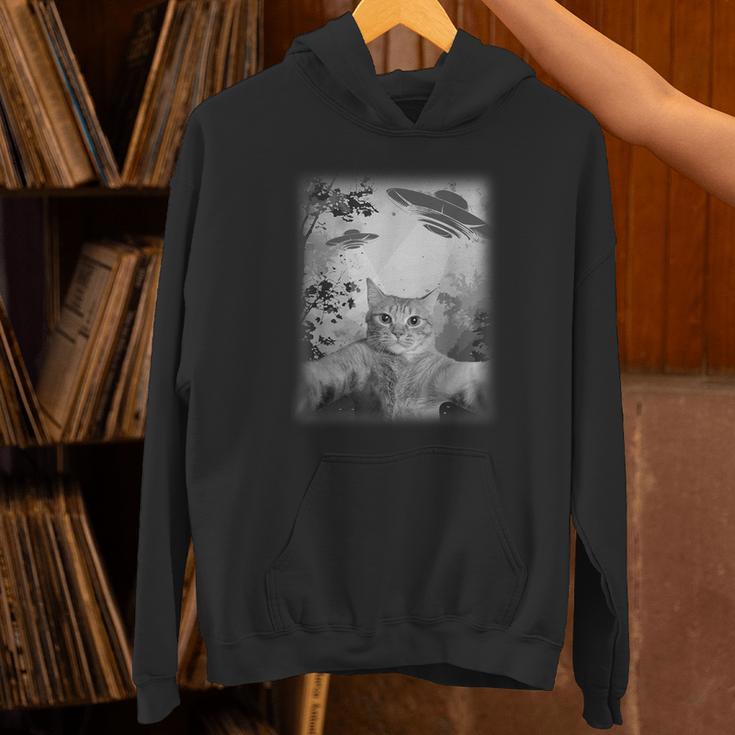 Catelfie With Ufos Cosmic Catpace Cat パーカー