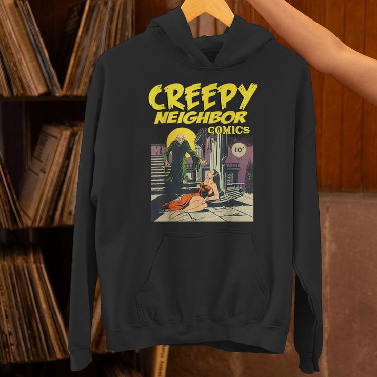 FUNNY Creepy Neighbor Comics Parody Horror Comic Book Unisex Hoodie