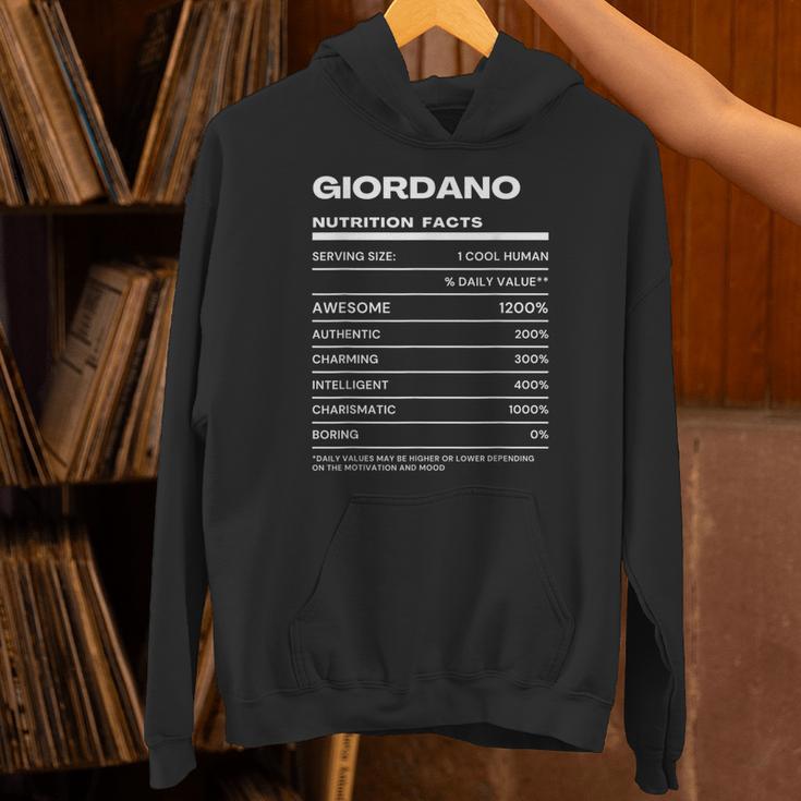 Giordano 栄養成分表示 パーカー
