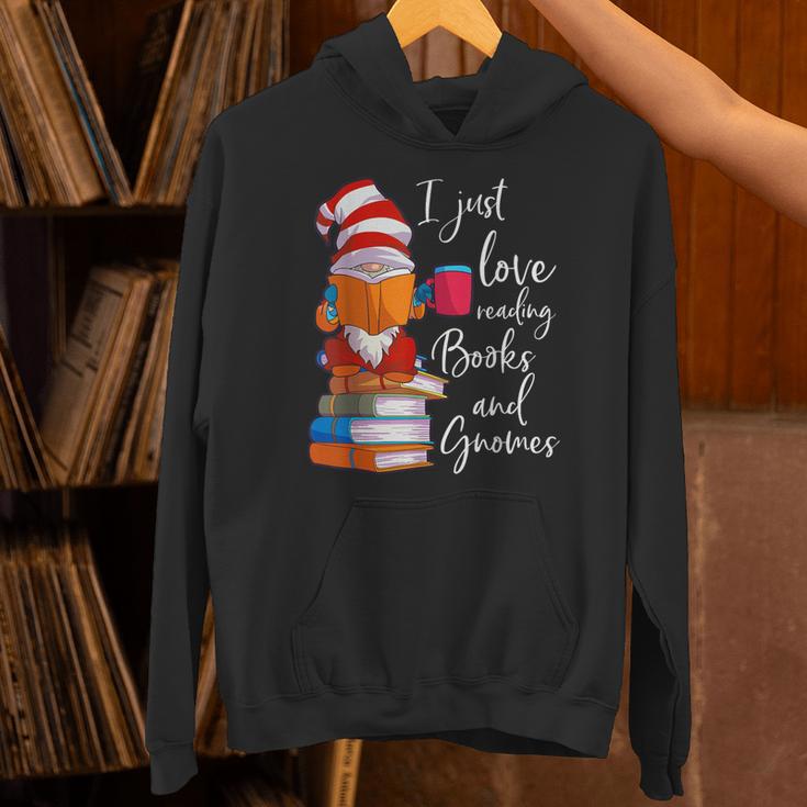 Gnome Shirt Women Girls Book Lover Reading Club Gnome Lover Unisex Hoodie