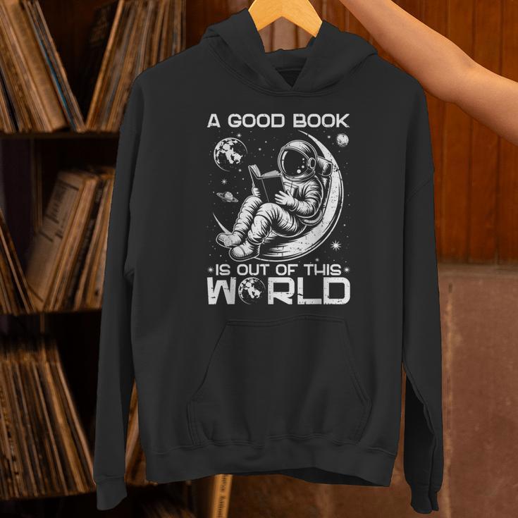 A Good Book Is Out Of This World Space Book Lover Unisex Hoodie