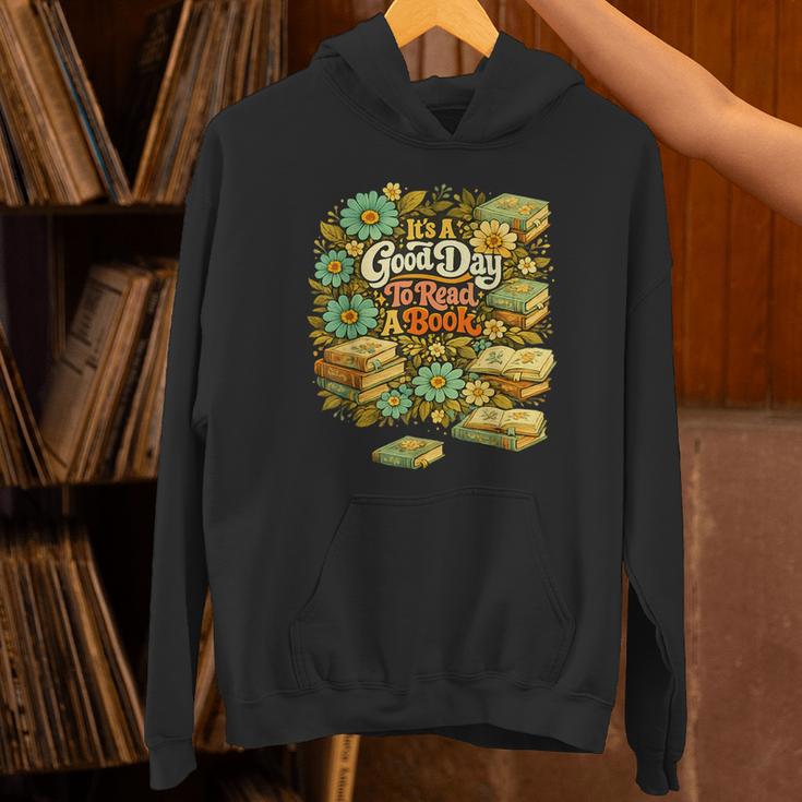 Good Day To Read A Book Floral Unisex Hoodie