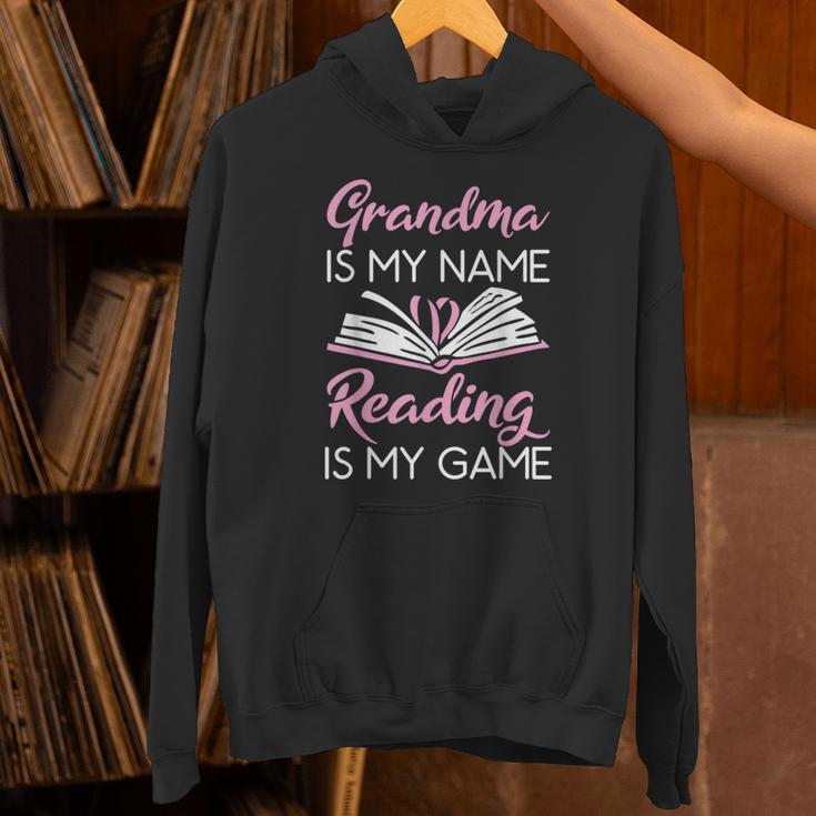 Grandma Is My Name Reading Is My Game Book Lover Unisex Hoodie Grandma Is My Name Reading Is My Game Book Lover Unisex Hoodie