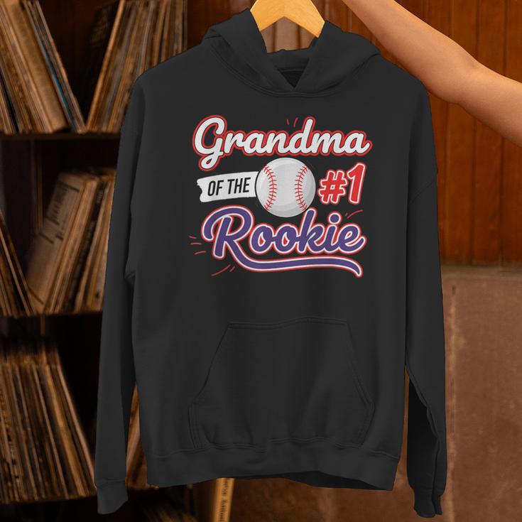 Grandparent Grandma Of The 1 Rookie Baseball Unisex Hoodie Grandparent Grandma Of The 1 Rookie Baseball Unisex Hoodie