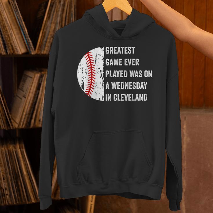 Greatest Game Ever Played Was In Cleveland 2016 Baseball Unisex Hoodie