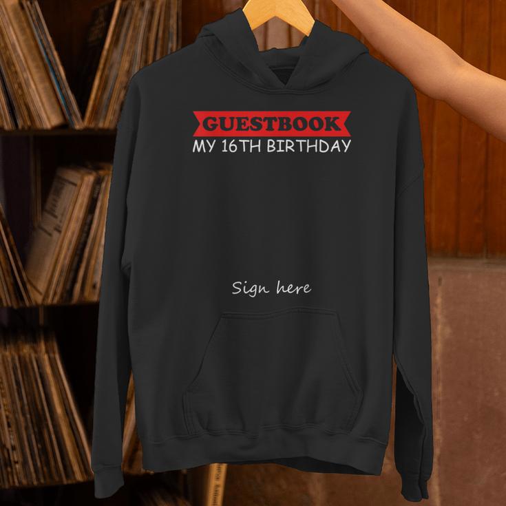 Guestbook My 16th Birthday Unisex Hoodie Guestbook My 16th Birthday Unisex Hoodie
