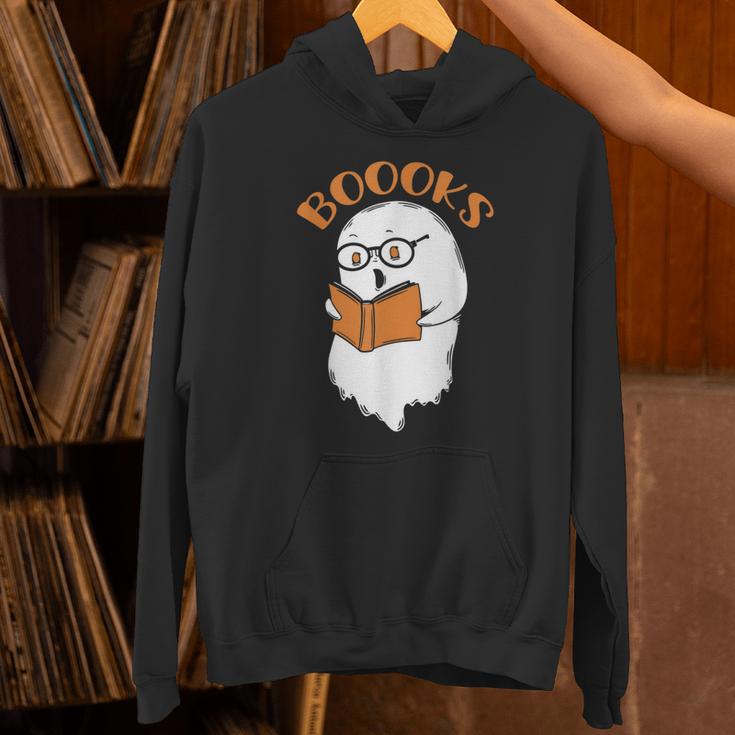 Halloween Boooks Ghost For Book Lover Unisex Hoodie