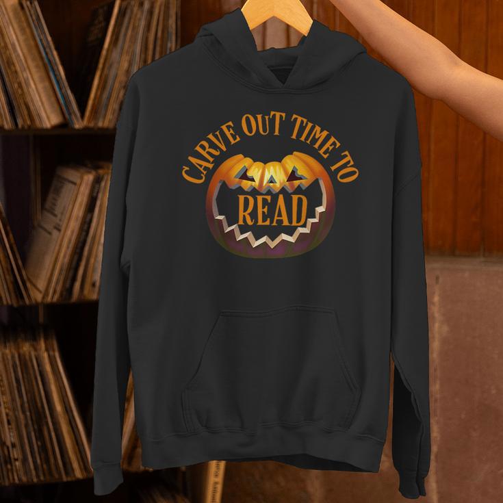Halloween Carve Carving Read Library Pumpkin Book Unisex Hoodie Halloween Carve Carving Read Library Pumpkin Book Unisex Hoodie