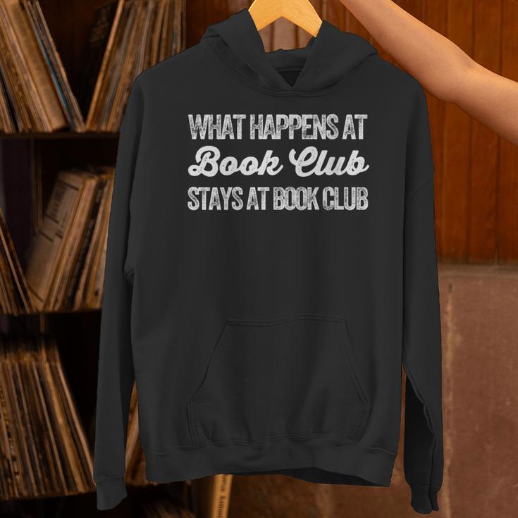 What Happens At Book Club Stays At Book Club Book Lover Nerd Unisex Hoodie