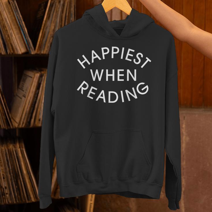 Happiest When Reading Unisex Hoodie
