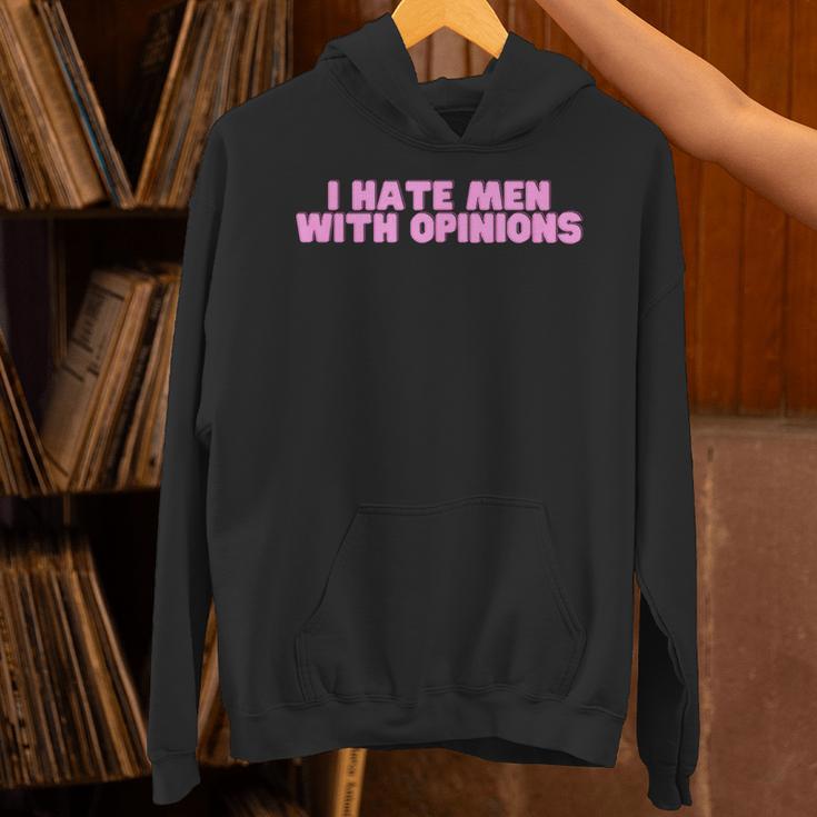 I Hate With Opinions Y2k ファニーフェミニスト ホットガールスレイ パーカー