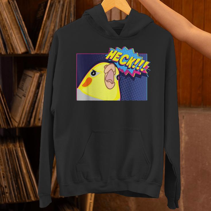 Heck Cockatiel Birb Memes Angry Parrot Lover パーカー