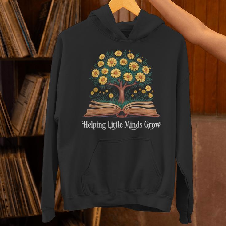 Helping Little Minds Grow Book Tree Education Unisex Hoodie Helping Little Minds Grow Book Tree Education Unisex Hoodie