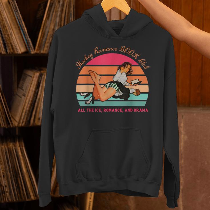 Hockey Romance Book Club All The Ice Romance Drama Vintage Unisex Hoodie Hockey Romance Book Club All The Ice Romance Drama Vintage Unisex Hoodie