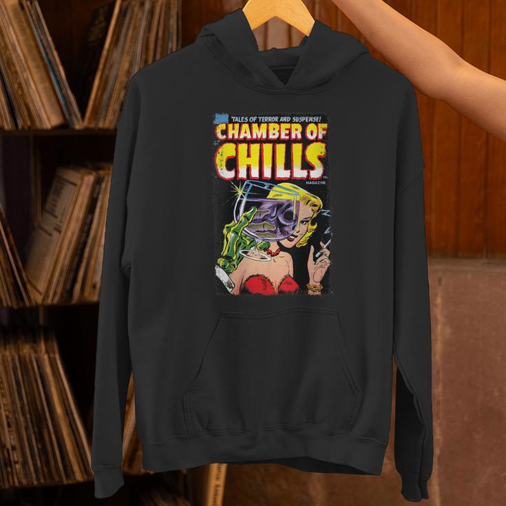 Horror Comic Book Cover Chamber Of Chills 19 Unisex Hoodie