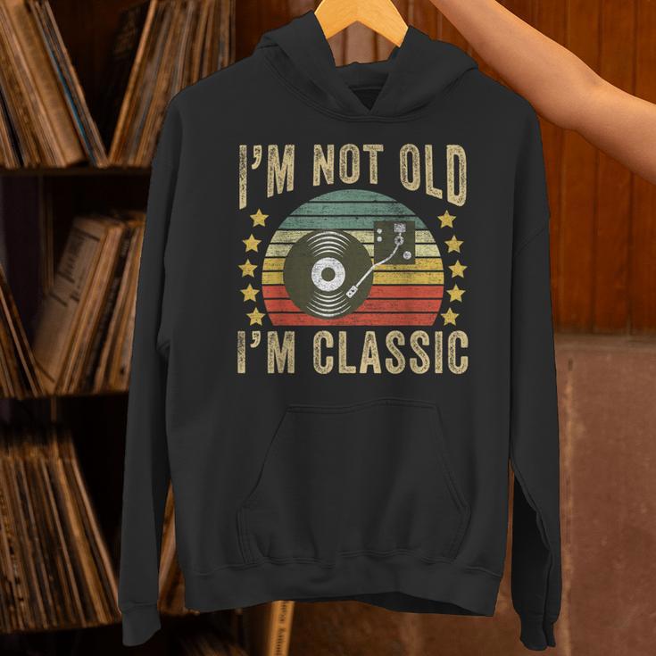 I'm Not Old I'm Classic ビニールレコード レトロ ビンテージ音楽 パーカー
