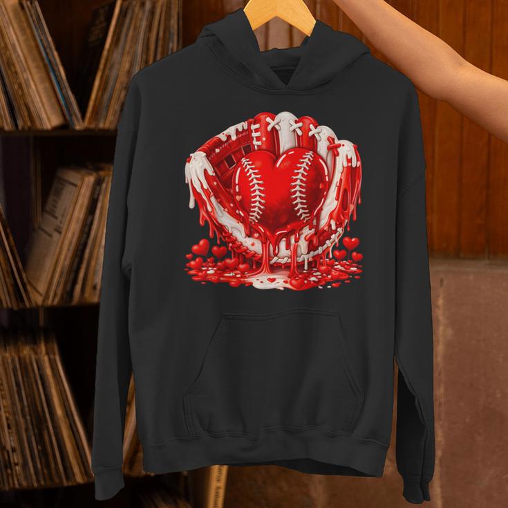 Ice Cream Drip Heart Valentines Day Baseball Boys Youth Kids Unisex Hoodie Ice Cream Drip Heart Valentines Day Baseball Boys Youth Kids Unisex Hoodie