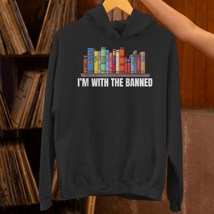 I'm With The Banned Books I Read Books Book Lovers Unisex Hoodie