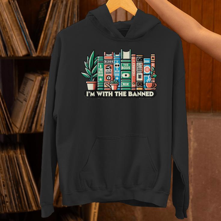 I'm With The Banned Books I Read Banned Books Lovers Unisex Hoodie I'm With The Banned Books I Read Banned Books Lovers Unisex Hoodie