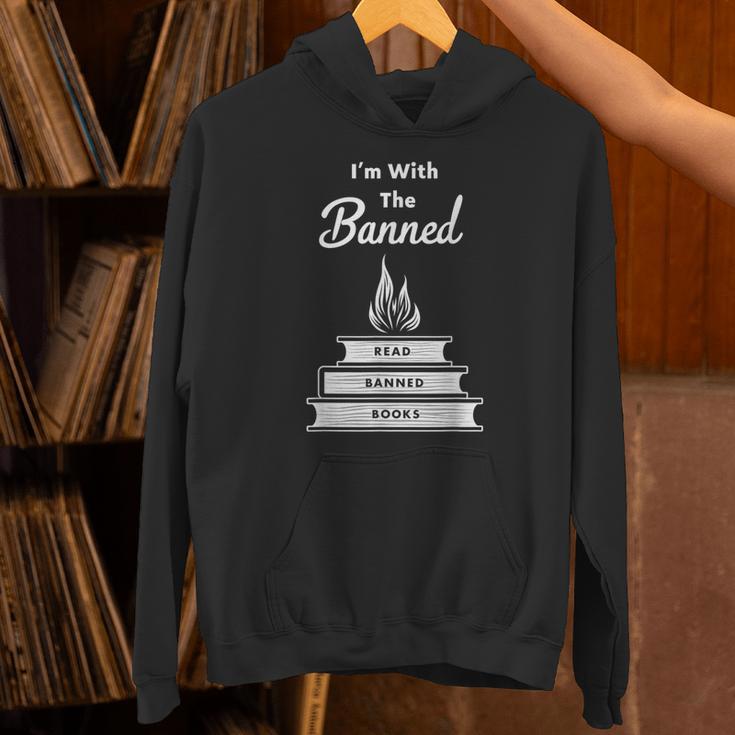 I'm With The Banned Read Banned Books Bookworm Unisex Hoodie I'm With The Banned Read Banned Books Bookworm Unisex Hoodie