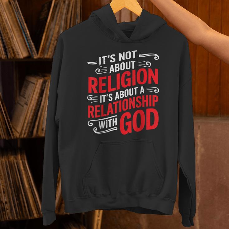 It's A Relationship With God Not Religion パーカー