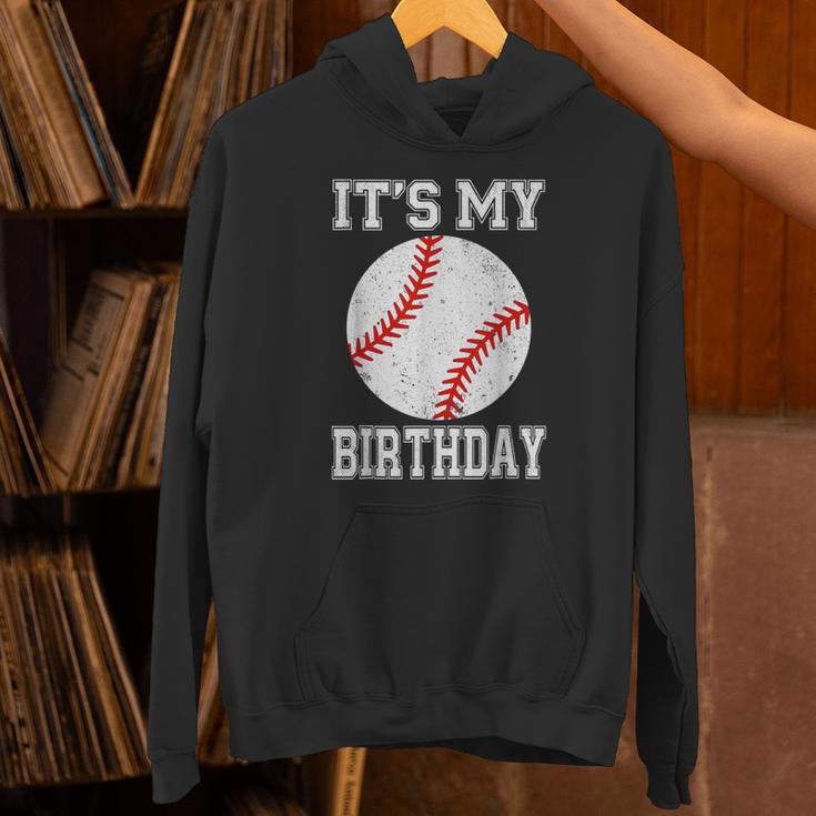 It’s My Birthday Baseball Vintage Style Unisex Hoodie
