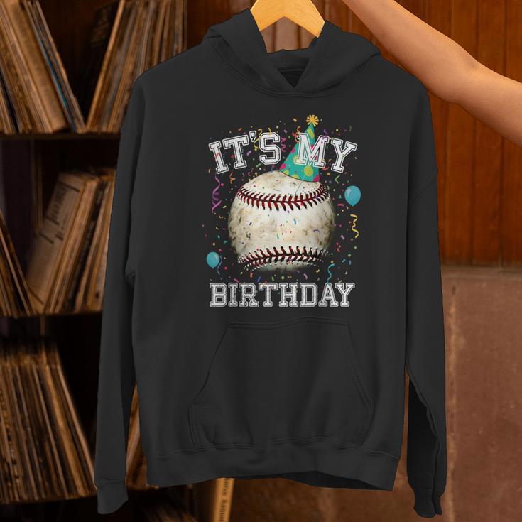 Its My Birthday Vintage Baseball Celebration For Men Kids Unisex Hoodie Its My Birthday Vintage Baseball Celebration For Men Kids Unisex Hoodie