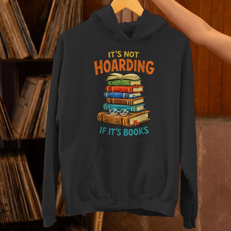 It’s Not Hoarding If It’s Books Classic Distressed Bookworm Unisex Hoodie
