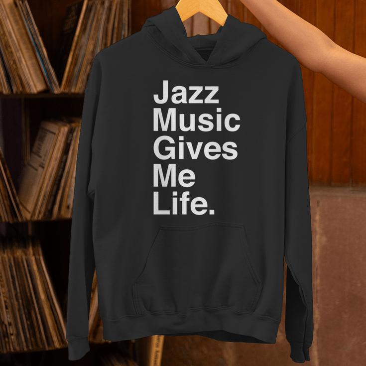 Jazz Music Gives Me Life Quote 長袖tシャツ パーカー