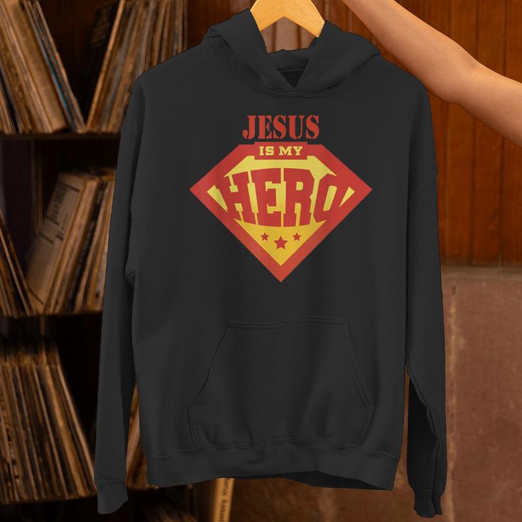 Jesus Is My Superhero Hero Fun Comic Book Unisex Hoodie