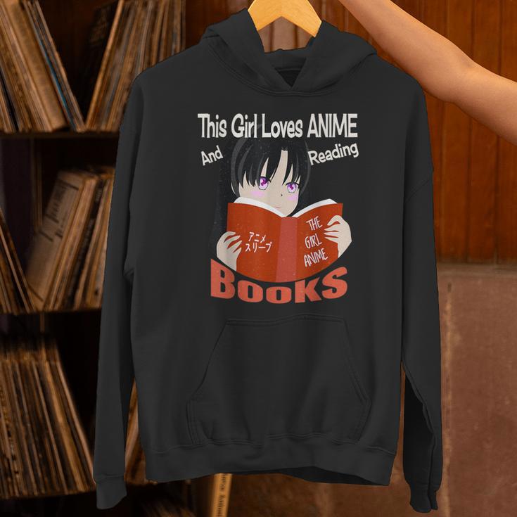 Just A Girl Who Loves Anime And Reading Books Unisex Hoodie